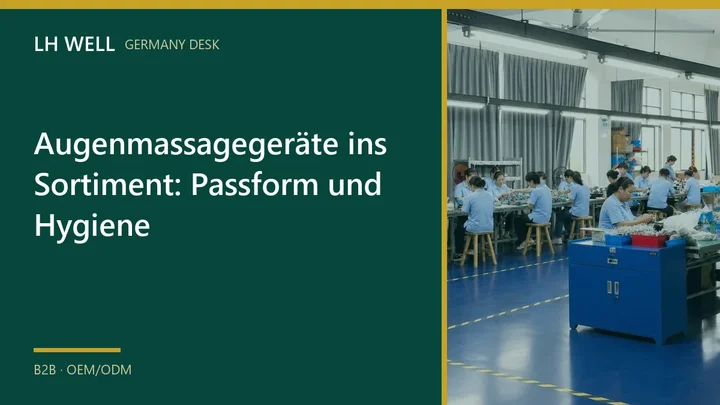 Titelbild zur Sortimentsprüfung von Augenmassagegeräten