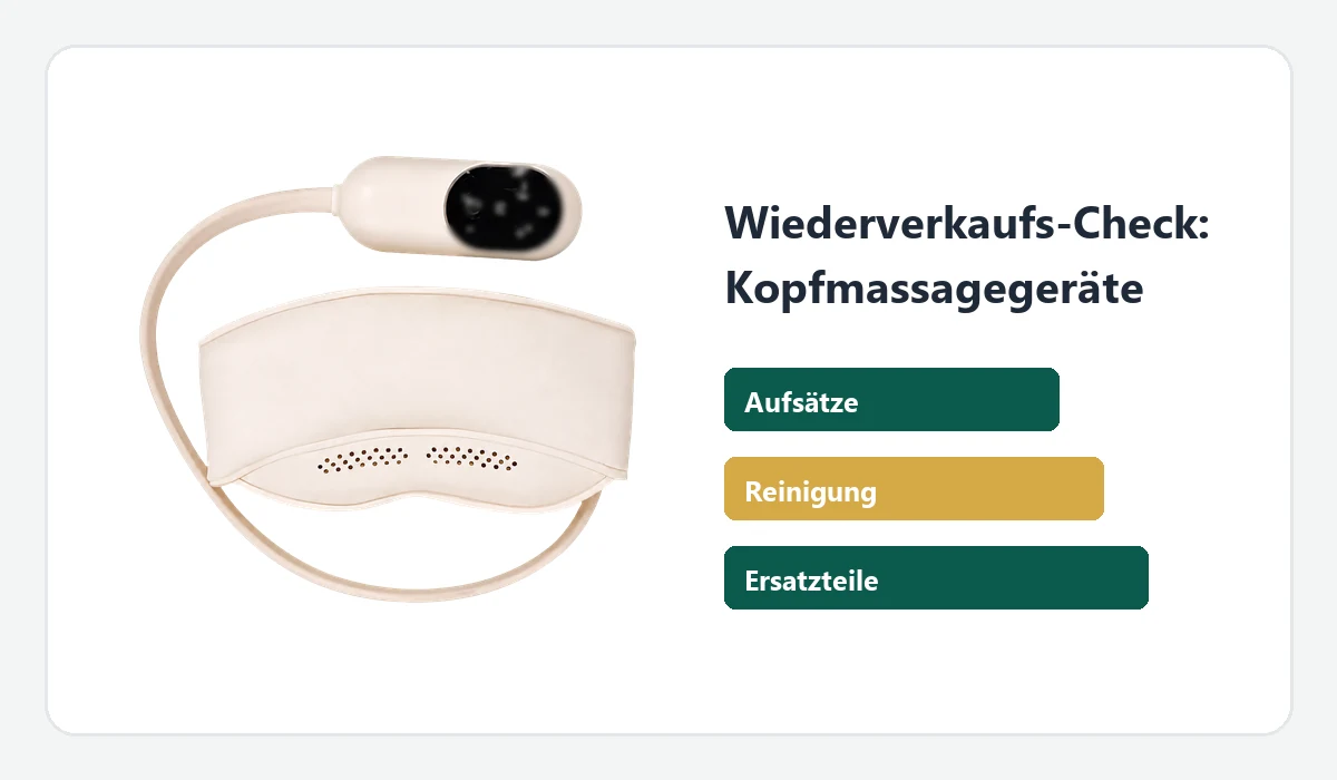 Kopfmassagegeräte für den Wiederverkauf: Aufsätze, Reinigung, Ersatzteile