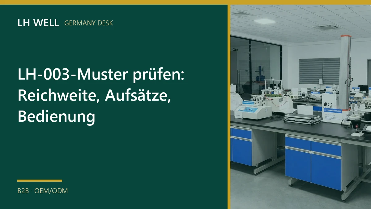 LH-003-Muster prüfen: Reichweite, Aufsätze, Bedienung – B2B-Prüfung und Beschaffung