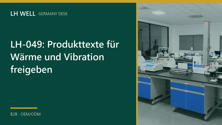 LH-049: Produkttexte für Wärme und Vibration freigeben  – B2B-Prüfung und Beschaffung