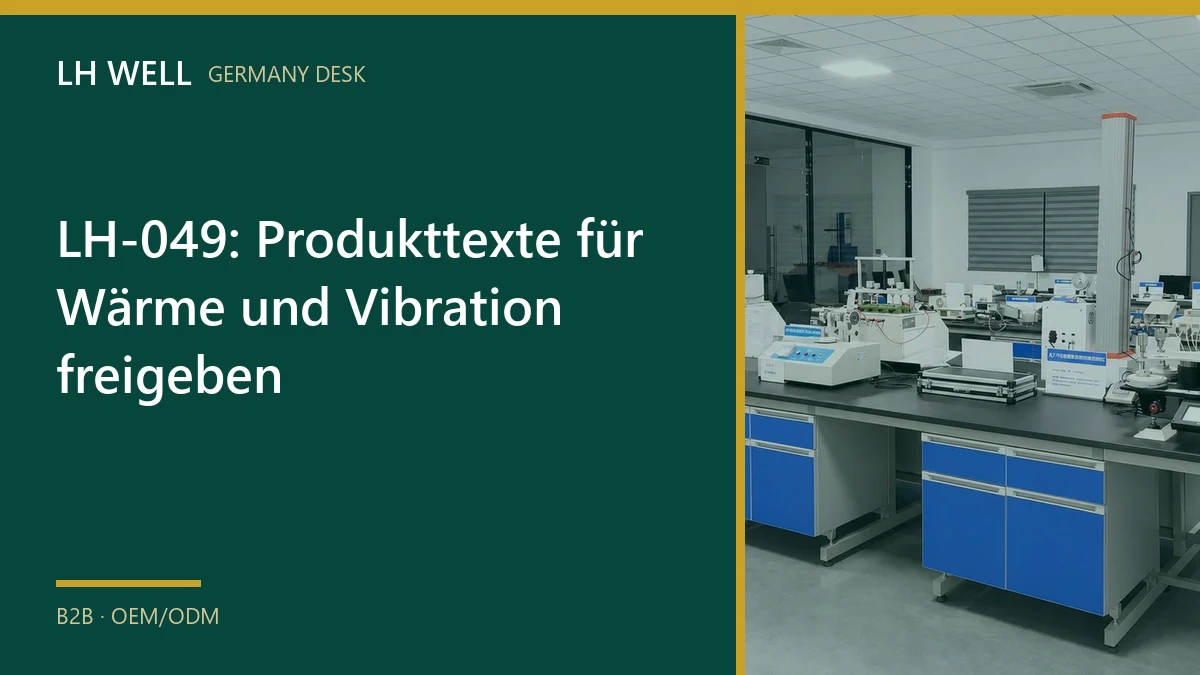 LH-049: Produkttexte für Wärme und Vibration freigeben – B2B-Prüfung und Beschaffung