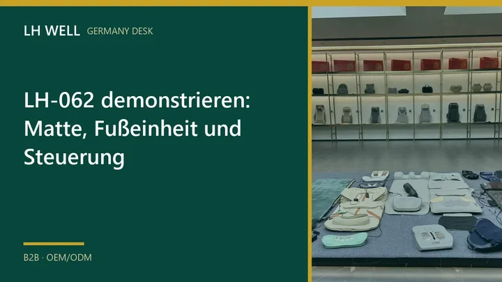 LH-062 demonstrieren: Matte, Fußeinheit und Steuerung  – B2B-Prüfung und Beschaffung