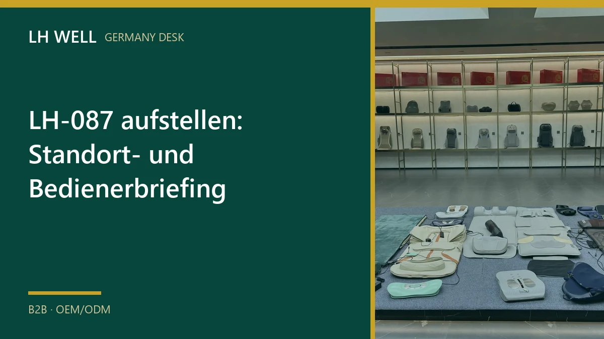 LH-087 aufstellen: Standort- und Bedienerbriefing – B2B-Prüfung und Beschaffung