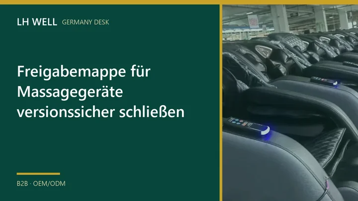 Freigabemappe für Massagegeräte versionssicher schließen – B2B-Prüfung und Beschaffung