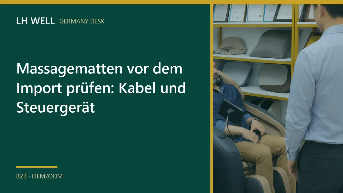 Titelbild zur Importprüfung von Massagematten und Steuergeräten