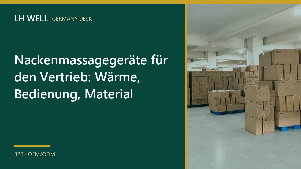 Titelbild zur Auswahl von Nackenmassagegeräten für den Vertrieb