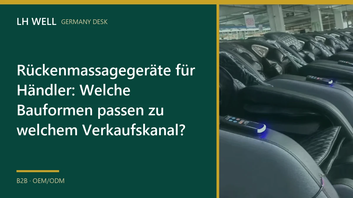 Titelbild zum Vergleich von Rückenmassagegeräten für verschiedene Verkaufskanäle