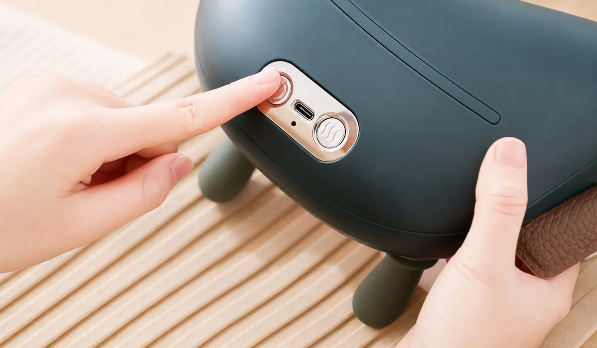 Silikon-Nacken- und Schultermassageschal mit Knetpunkten und Wärme LH-004, Funktionsdarstellung