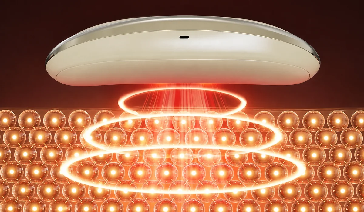 Aufladbarer Vibrations-Massagegürtel mit dreistufiger Wärme LH-007, Seitenansicht