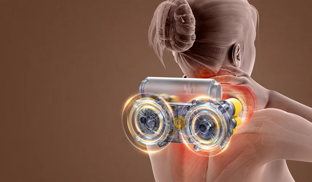 Rückenmassageauflage mit 20 Massagepunkten, Wärme und Vibration LH-024, Detailansicht