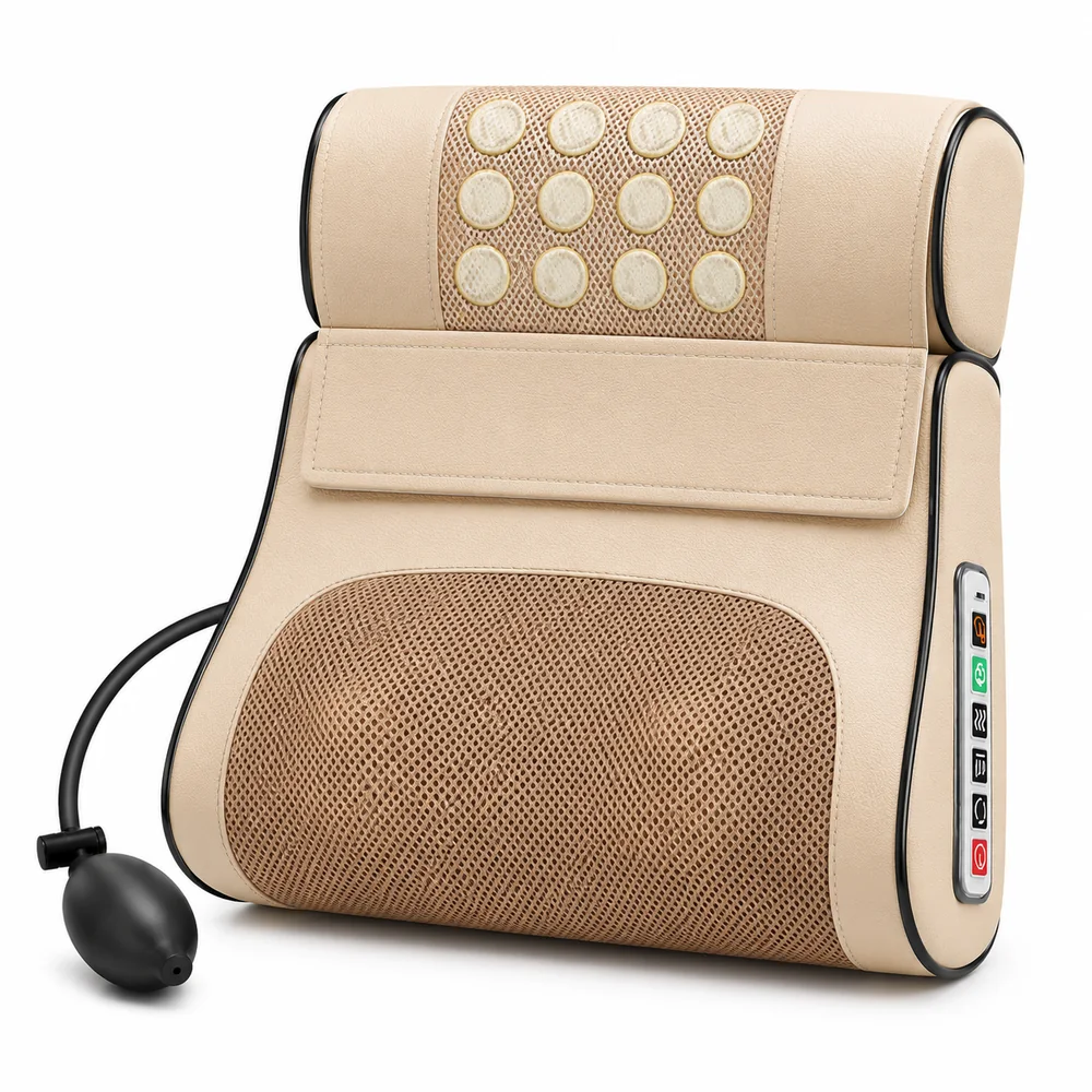 LH-024 Rückenmassageauflage mit 20 Massagepunkten, Wärme und Vibration
