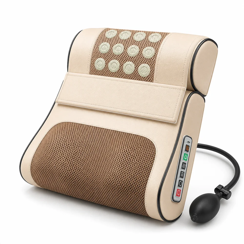 Rückenmassageauflage mit 20 Massagepunkten, Wärme und Vibration LH-024, weitere Produktansicht