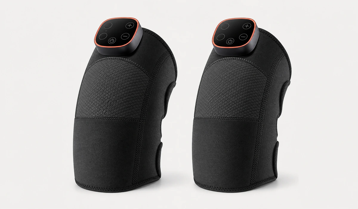 Kniemassagegerät mit Wärme, Vibration und Sprachführung LH-051, Anwendungsdarstellung