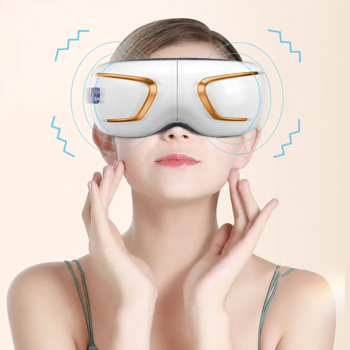 Faltbares Augenmassagegerät mit Wärme, Luftkompression und Bluetooth-Musik LH-068, weitere Produktansicht