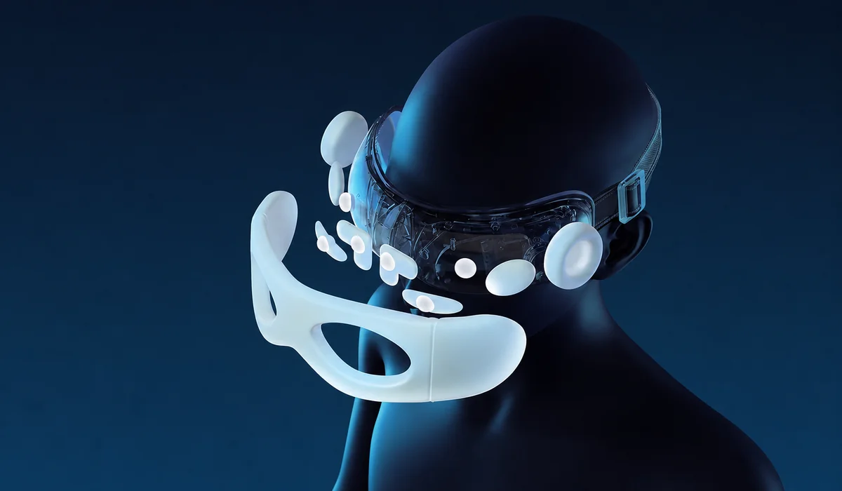 Faltbares Augenmassagegerät mit Wärme, Luftkompression und Bluetooth-Musik LH-069, Detailansicht