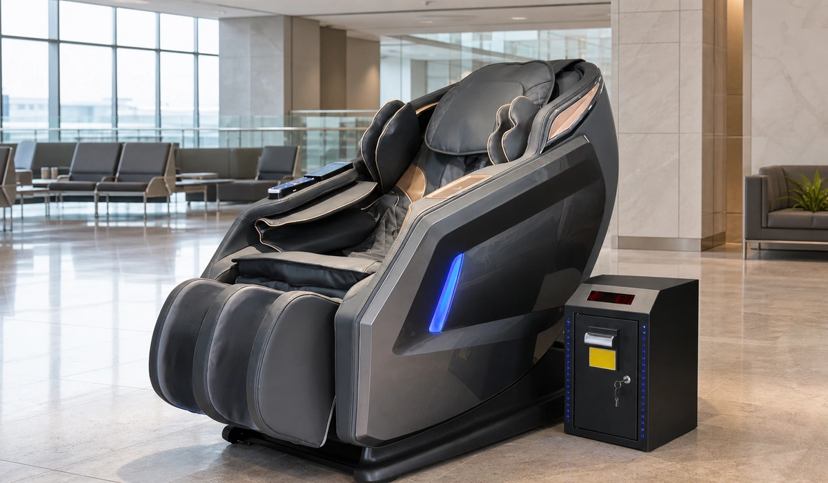 Gewerblicher Massagesessel mit externer Zahlungsstation LH-081, Funktionsdarstellung