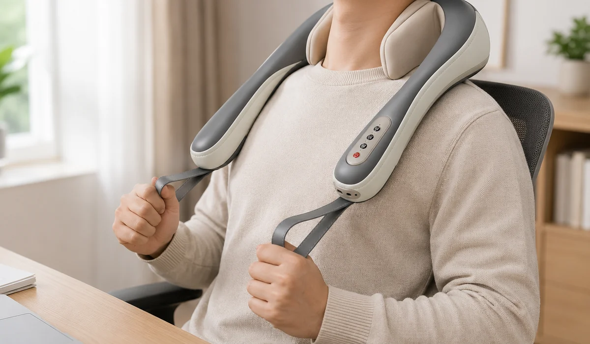 U-förmiges elektrisches Nacken- und Schultermassagegerät LH-085, Funktionsdarstellung