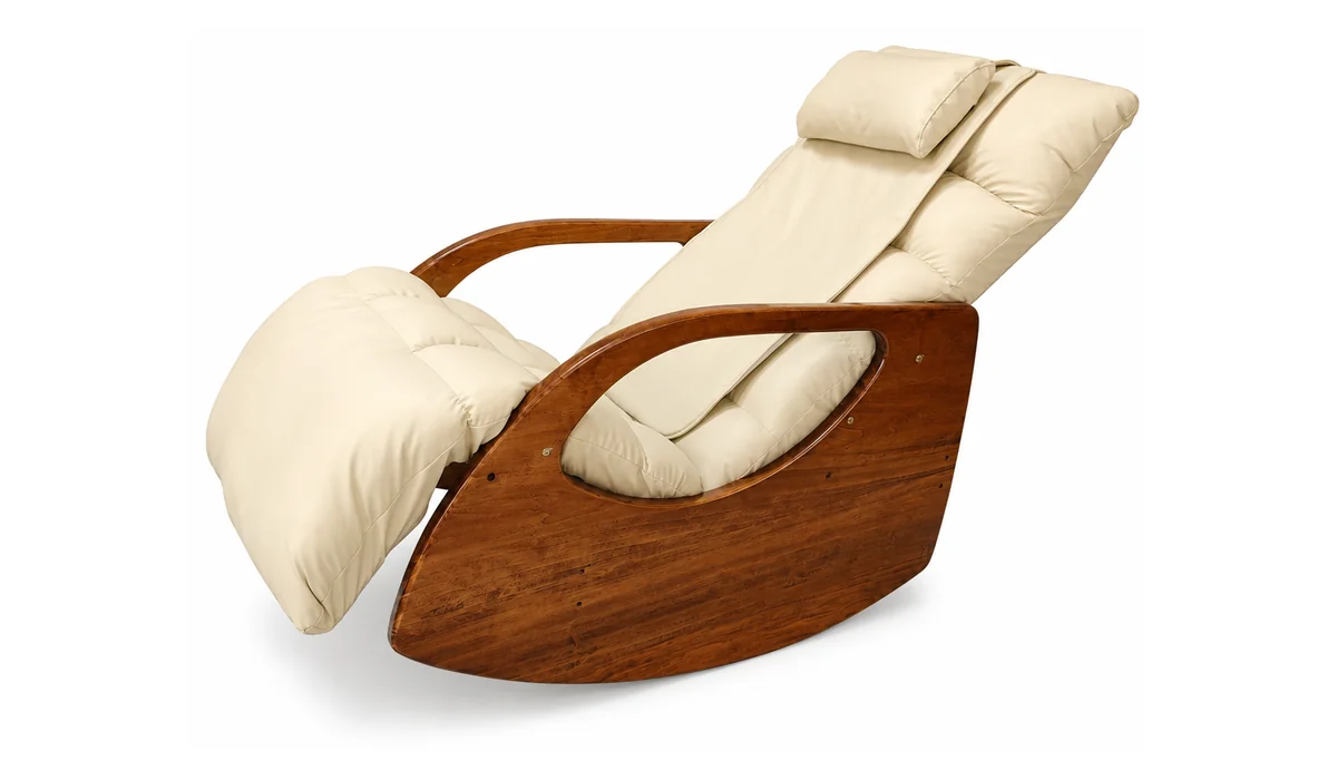 Schaukel-Massagesessel mit Holzrahmen LH-091, Funktionsdarstellung