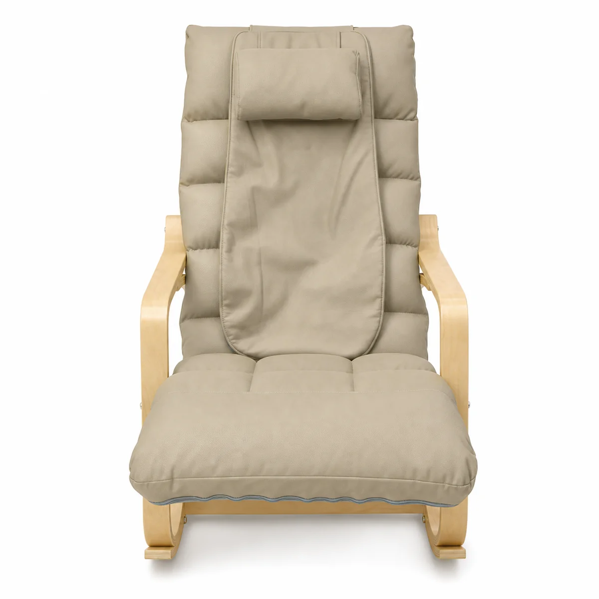 Schaukel-Massagesessel mit Holzrahmen LH-091, Seitenansicht