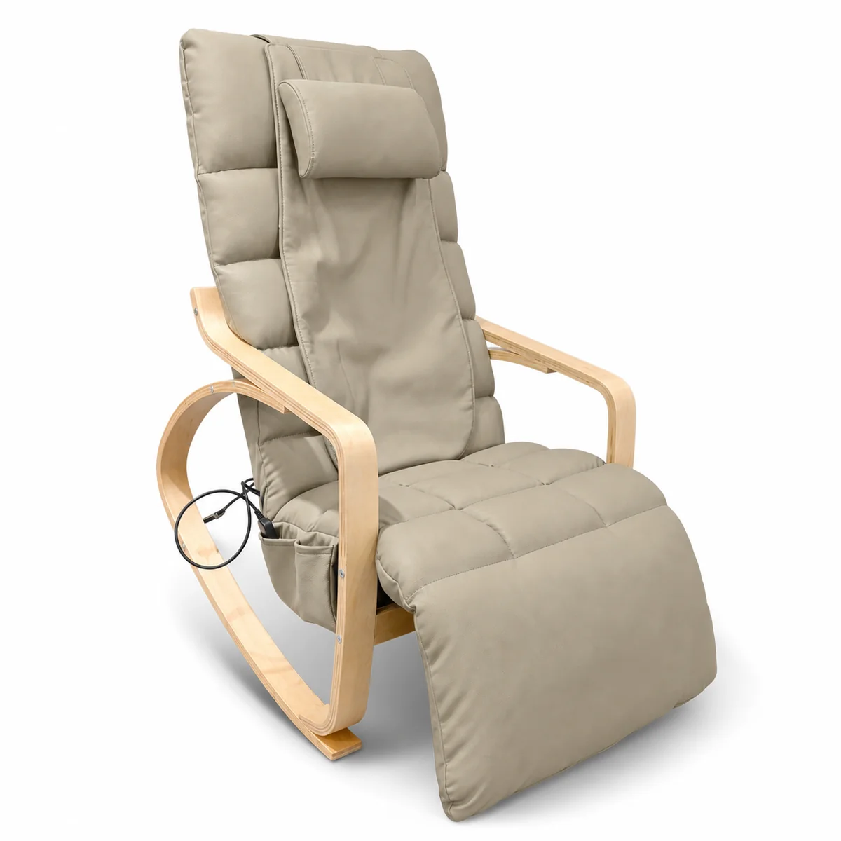 Schaukel-Massagesessel mit Holzrahmen LH-091, weitere Produktansicht